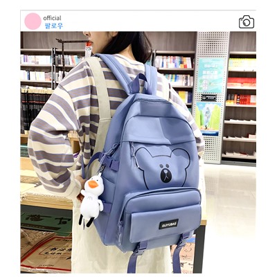 Набор рюкзак из 4 предметов, арт Р73, цвет:фиолетовый